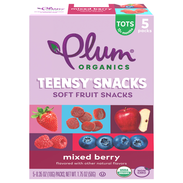 Plum Organics® Teensy Snacks® Berry Tots Snacks