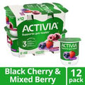 Activia Black Cherry and Mixed Berry Probiotic Yog...
️