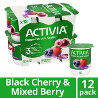 Activia Black Cherry and Mixed Berry Probiotic Yog...
️