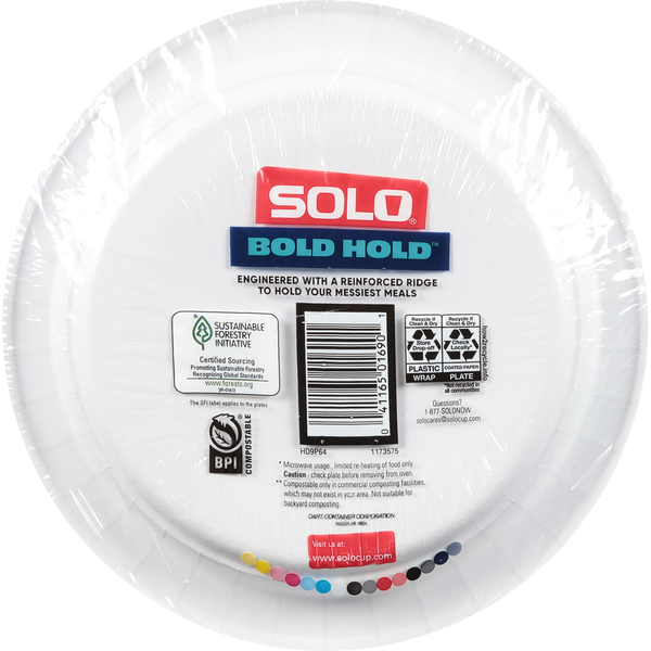 SOLO Paper Plates, Max Strength