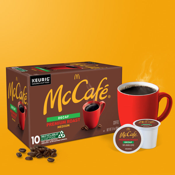 McDonald’s McCafé Decaf Premium Roast Medium Coffee K-Cup Pods