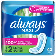 Always Maxi Super Pads Without Wings Unscented️