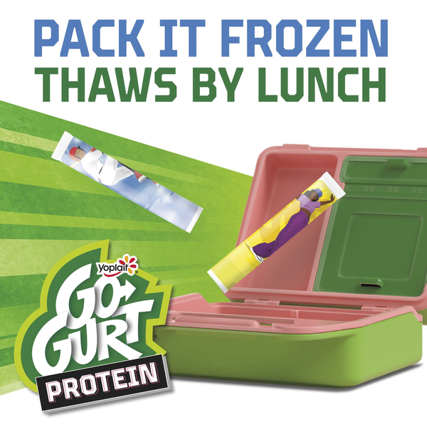 Go-Gurt Protein Strawberry Kids Low Fat Yogurt Tubes
