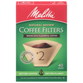 Melitta Coffee Filters, Natural Brown, No. 2