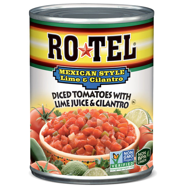 RO*TEL Mexican Style Lime & Cilantro Diced Tomatoes with Lime Juice & Cilantro