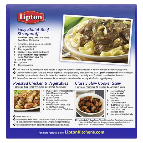 Lipton Soup And Dip Mix Onion Mushroom