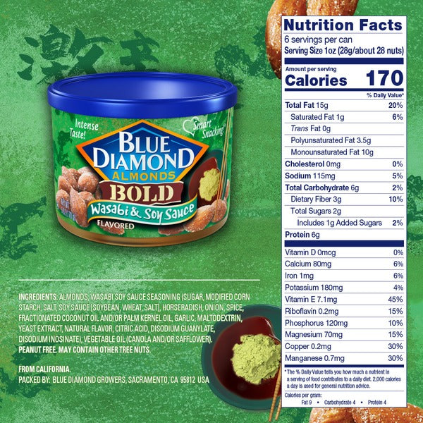 Blue Diamond Bold Wasabi & Soy Sauce