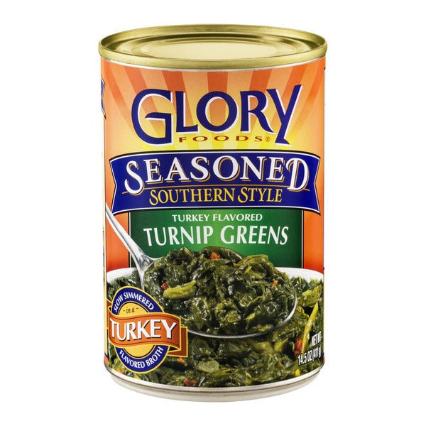Glory Foods Seasoned Southern Style Turkey Flavored Turnip Greens