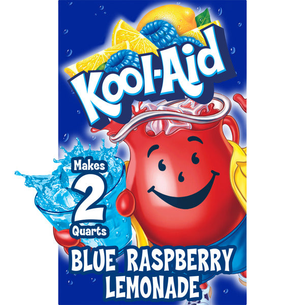 Kool-Aid Unsweetened Blue Raspberry Lemonade Powdered Soft Drink Mix