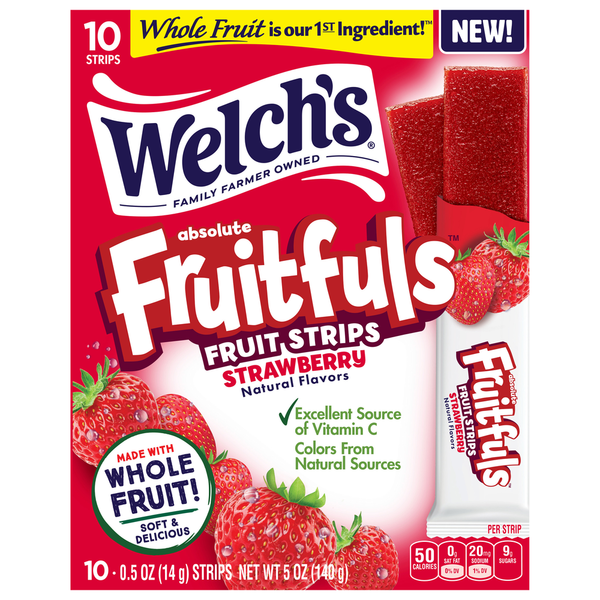 Welch's Strawberry Fruit Strips