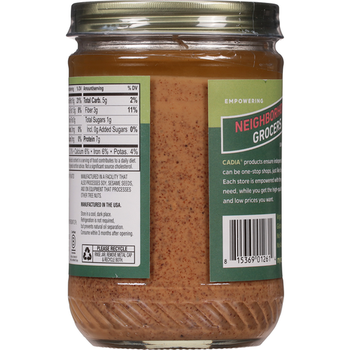 CADIA Almond Butter, Organic, Creamy
