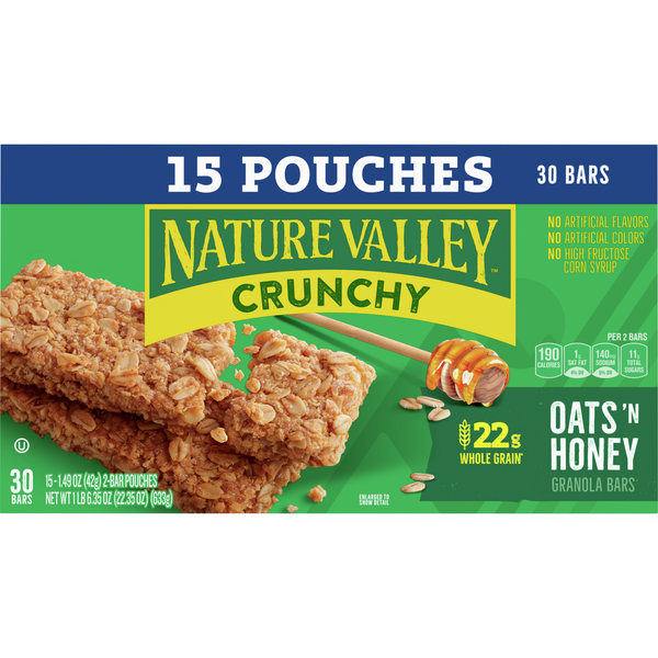 Nature Valley Oats 'n Honey Crunchy Granola Bars