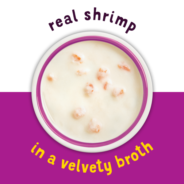 Purina Friskies Natural, Grain Free Wet Cat Food Complement, Lil' Soups With Shrimp in Chicken Broth