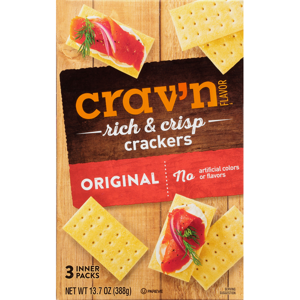 Crav'n Flavor Rich & Crisp Original Crackers