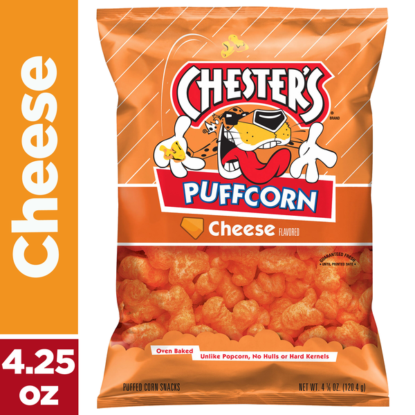 Chester's Puffcorn Snacks, Cheese Flavored