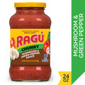 Ragu Chunky Mushroom and Green Pepper Pasta Sauce with Mushrooms, Green Peppers, and Diced Tomatoes, 24 oz