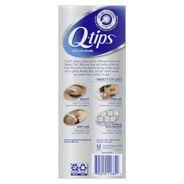 Q-tips Cotton Swabs Antimicrobial