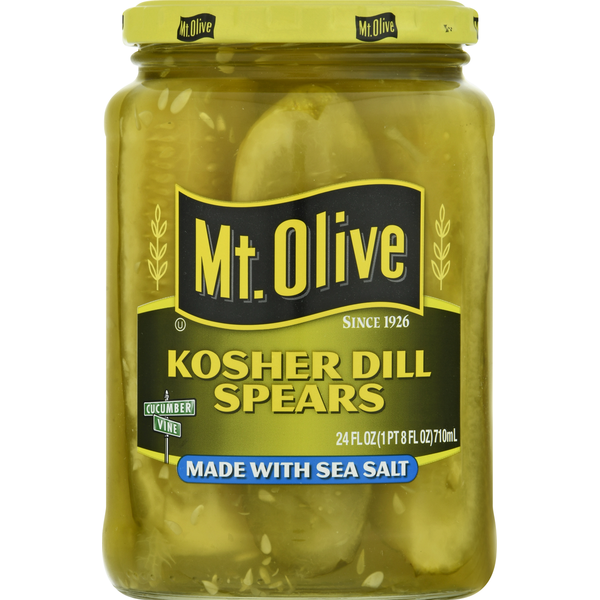 Mt. Olive Kosher Dill Pickle Spears made with Sea Salt