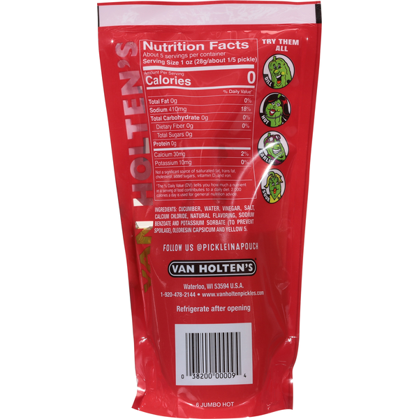 Van Holten's Pickle-in-a Pouch, Hot Flavored