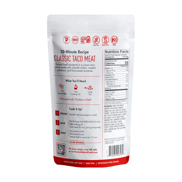 Kevin's Natural Foods Classic Taco Sauce