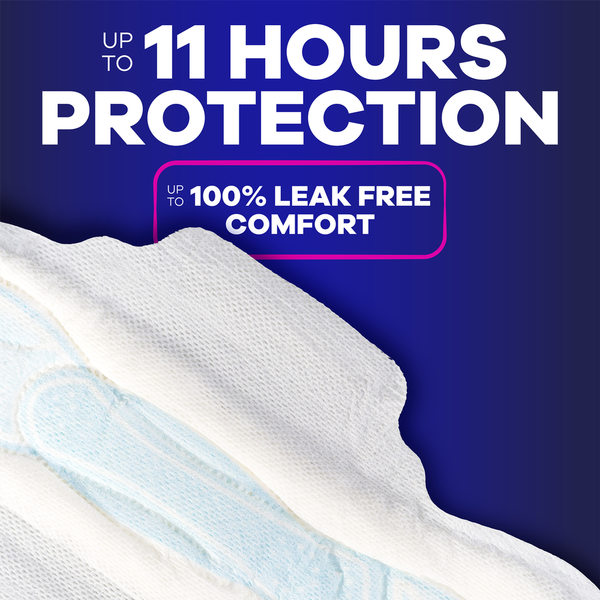 Always Maxi Overnight Pads with Wings, Size 4