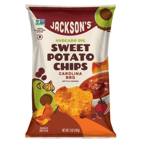 Jackson's Sweet Potato Chips in Avocado Oil, Carolina BBQ