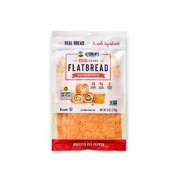 Atoria's Family Bakery Mini Roasted Red Pepper Lavash