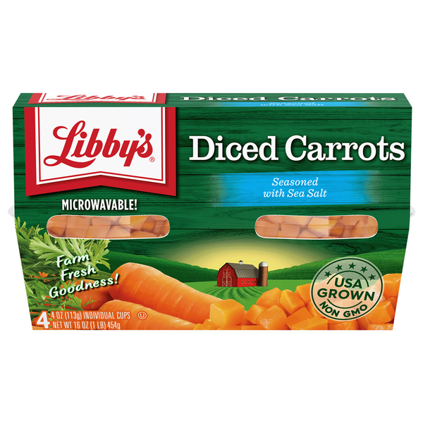 Libby's Diced Carrots Lightly Seasoned with Sea Salt