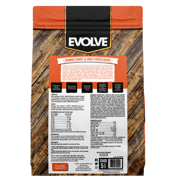 EVOLVE Grain Free Turkey & Sweet Potato Dog Food