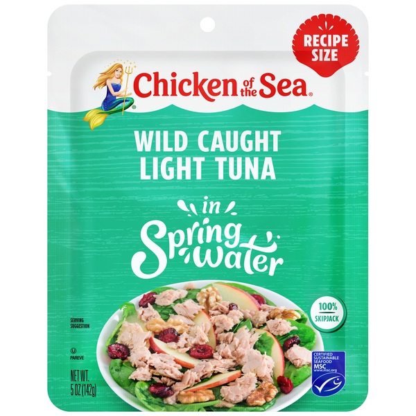 Chicken of the Sea Wild Caught Light Tuna in Spring Water Packet