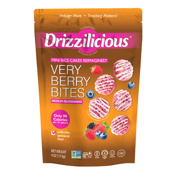 Drizzilicious Mini Rice Cake Bites Very Berry!