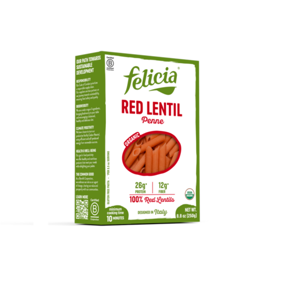 Felicia Organic Red Lentil Penne
