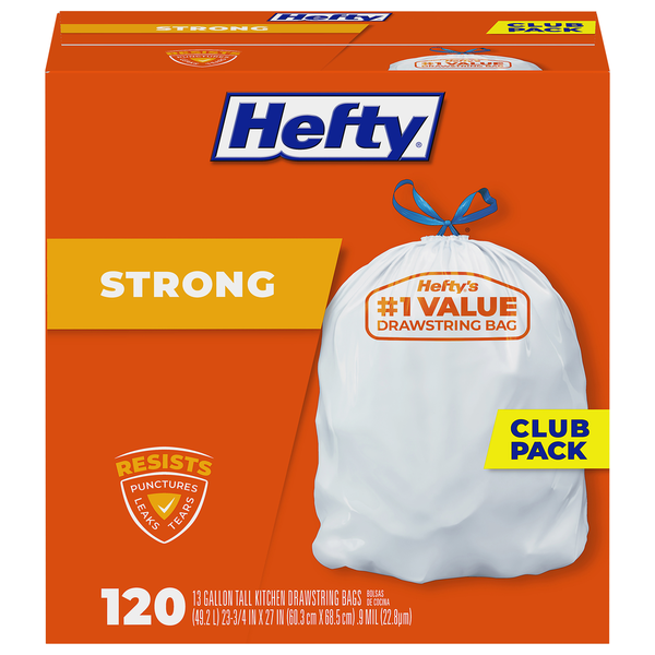 Hefty Tall Kitchen Drawstring Bags