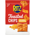 Ritz Toasted Chips Cheddar Crackers, Party Snacks 8.1 oz