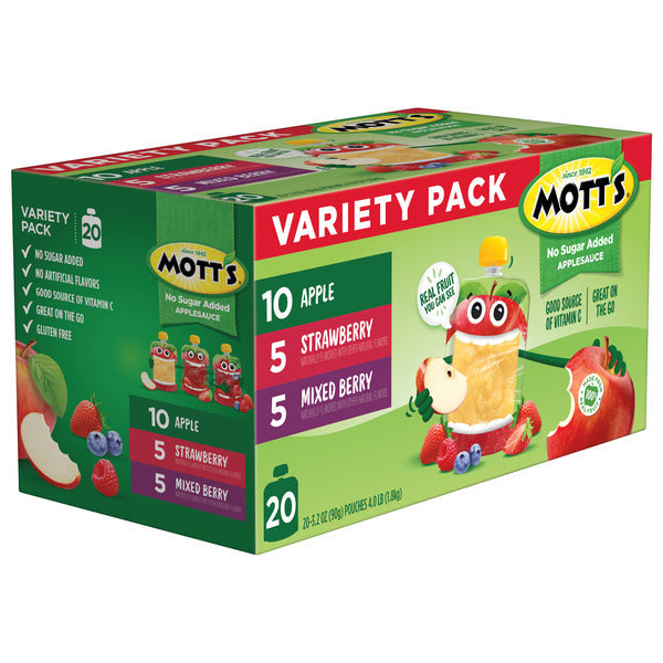 Mott's No Sugar Added\nApplesauce Variety Pack