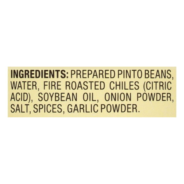 Kuner's Pinto Beans, Fire Roasted Chiles, Refried