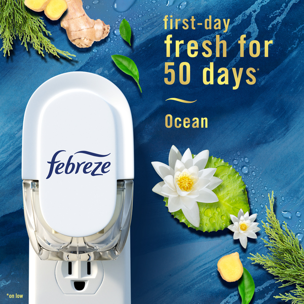 Febreze PLUG Air Freshener Odor Fighter Ocean Scent