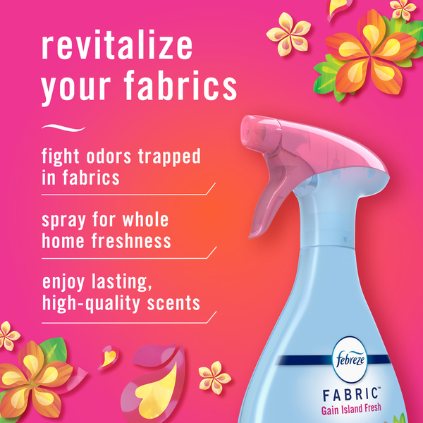 Febreze Odor-Fighting Fabric Refresher with Gain,Island Fresh