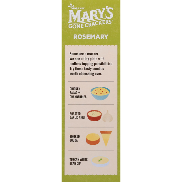 Mary's Gone Crackers Crackers, Rosemary, Super Seed
