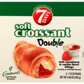 7Days Soft Croissant, with Strawberry & Vanilla Flavor Fillings, Double