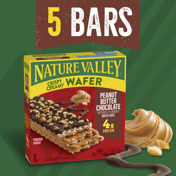 Nature Valley Peanut Butter Chocolate Crispy Creamy Wafer Bars