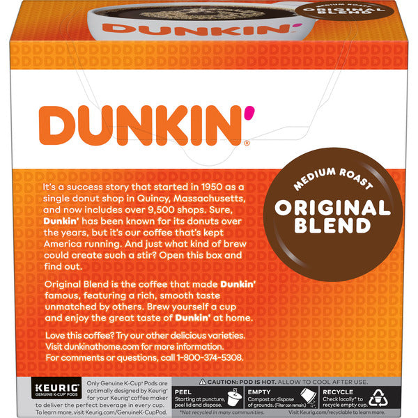 Dunkin' Original Blend Medium Roast Coffee K-Cup Pods