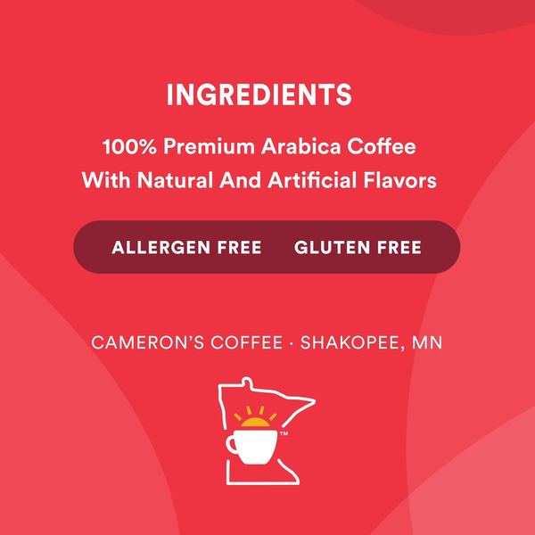 Cameron's Coffee, Smooth, Light Roast, Sea Salt Caramel, EcoPods