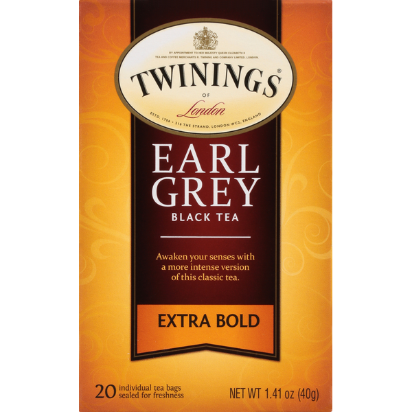 Twinings Earl Grey Extra Bold Black Tea Bags