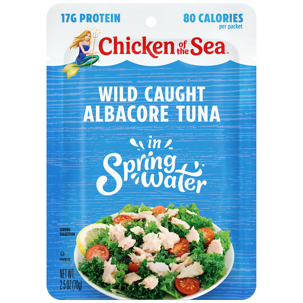 Chicken of the Sea Wild Caught Albacore Tuna in Spring Water Packet