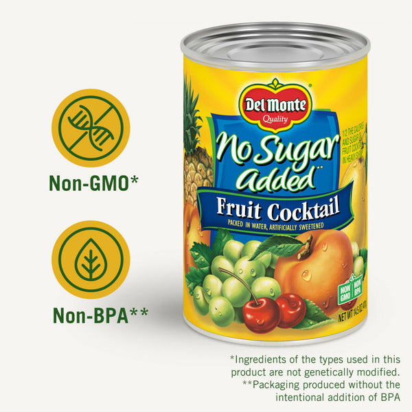 Del Monte No Sugar Added Fruit Cocktail Packed in Water