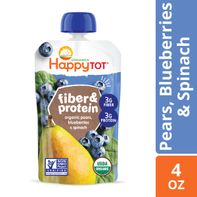 Happy Tot Organics Fiber & Protein Pears, Blueberr...
️