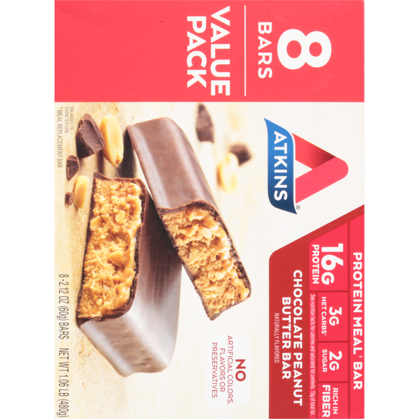 Atkins Protein Meal Bar, Chocolate Peanut Butter, Value Pack