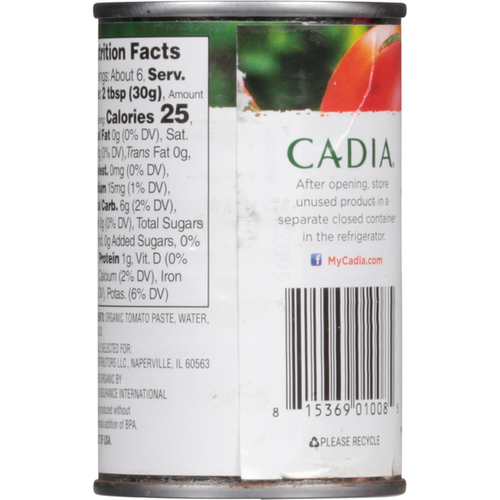 CADIA Tomato Paste, Organic