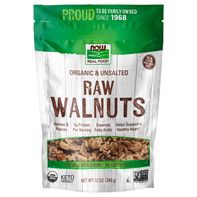 NOW Real Food Walnuts, Organic & Unsalted, Raw️